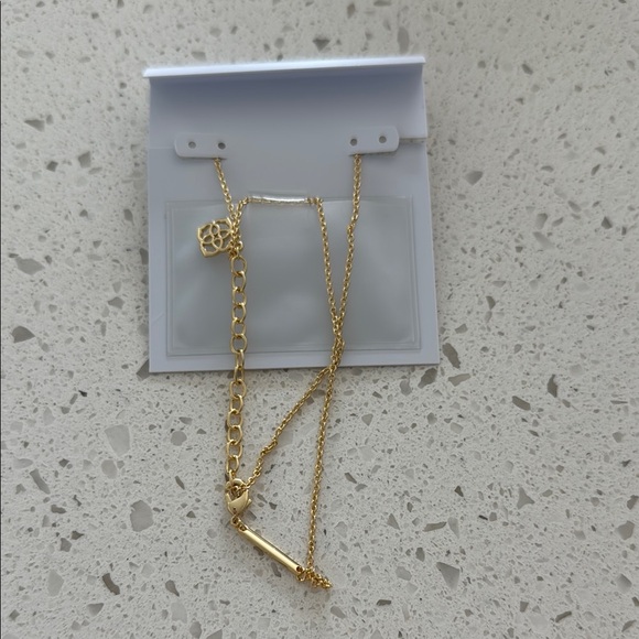 Kendra Scott Gold and White Pendant Necklace - Picture 3 of 3